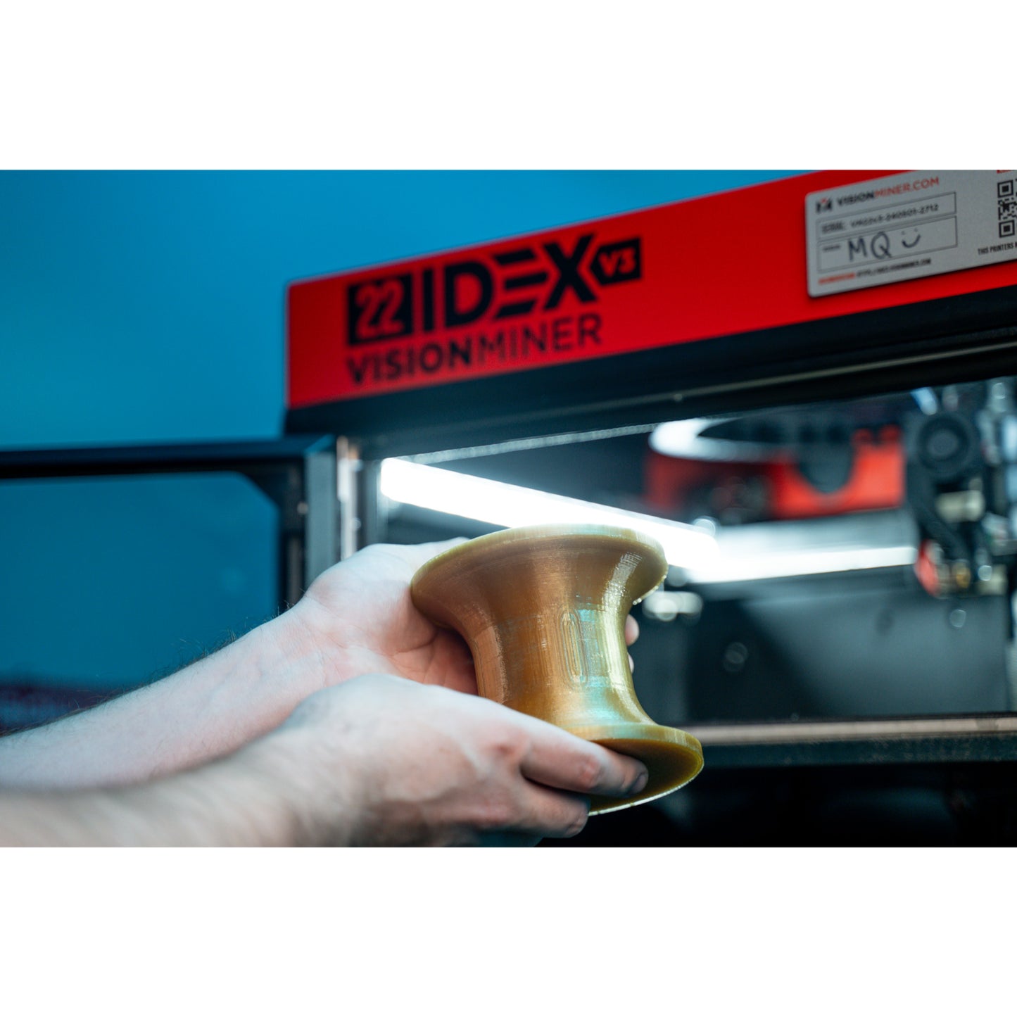 VISION MINER 22 IDEX V3 High-Temp Industrial Grade FDM 3D Printer 22IDEXV3