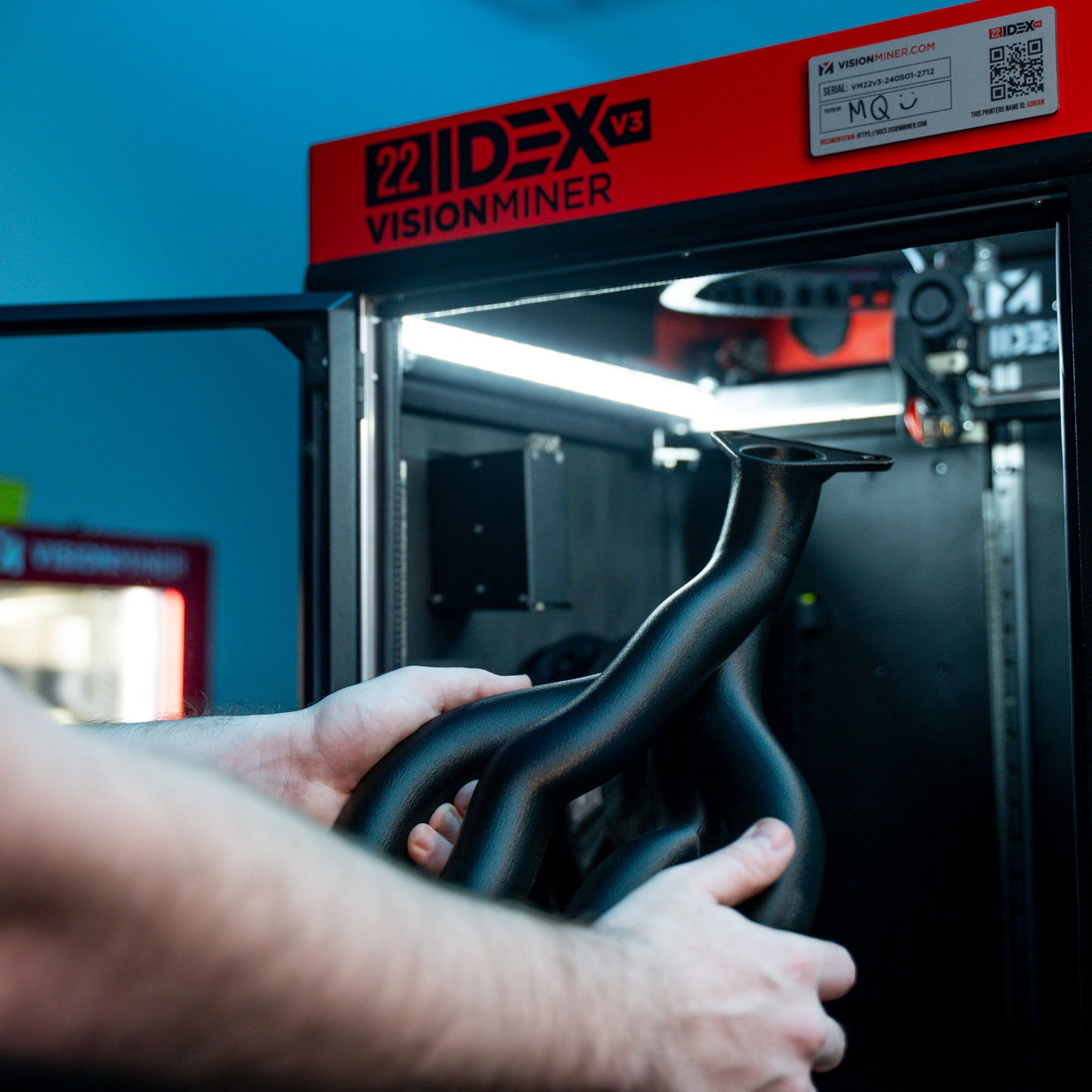 VISION MINER 22 IDEX V3 High-Temp Industrial Grade FDM 3D Printer 22IDEXV3
