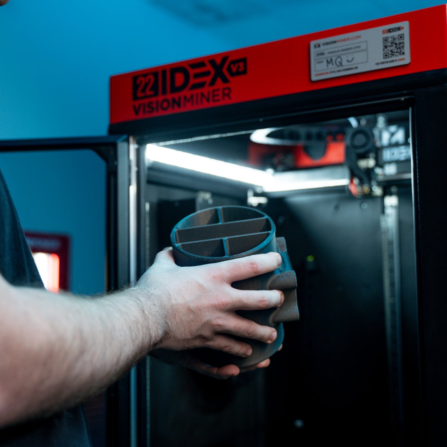 VISION MINER 22 IDEX V3 High-Temp Industrial Grade FDM 3D Printer 22IDEXV3
