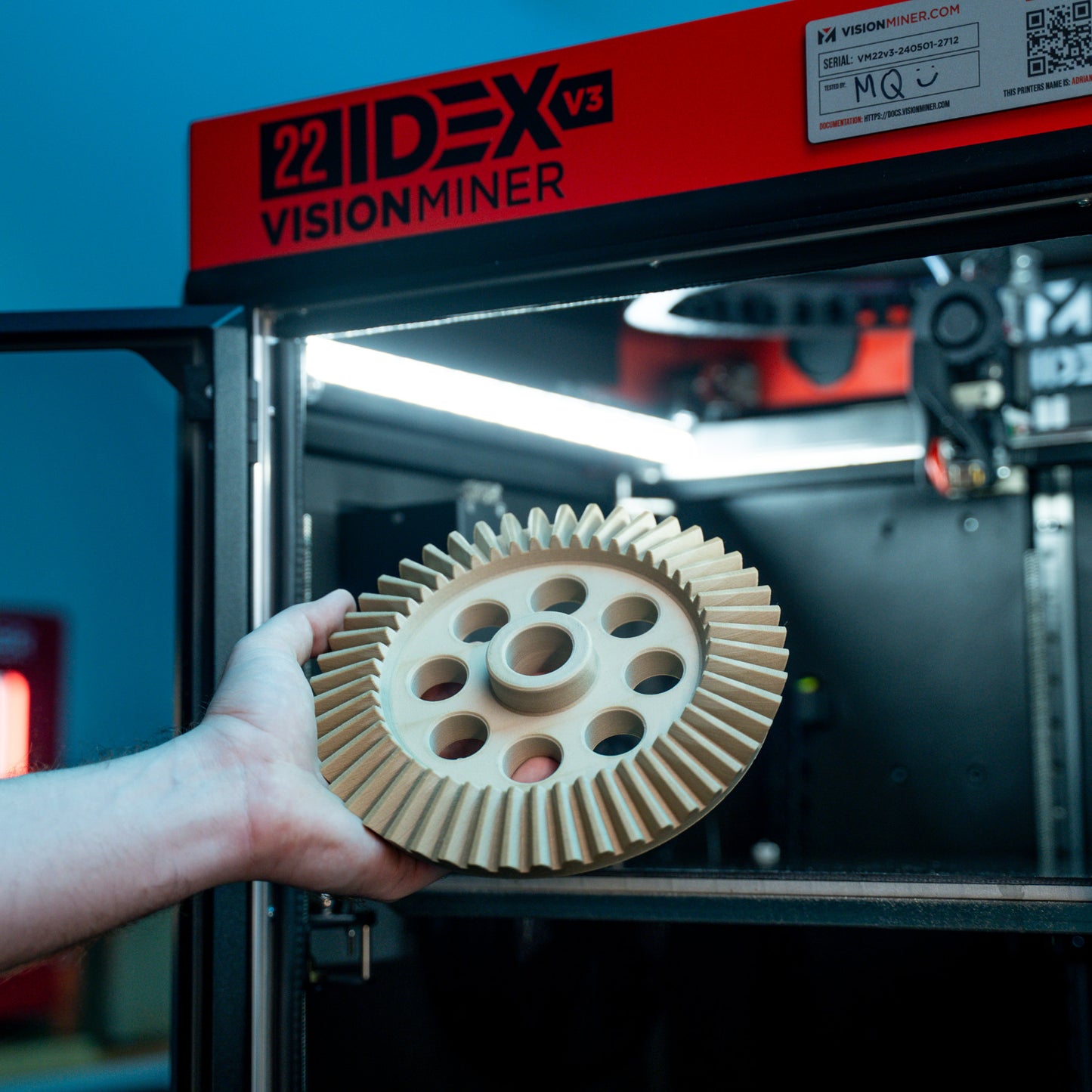 VISION MINER 22 IDEX V3 High-Temp Industrial Grade FDM 3D Printer 22IDEXV3