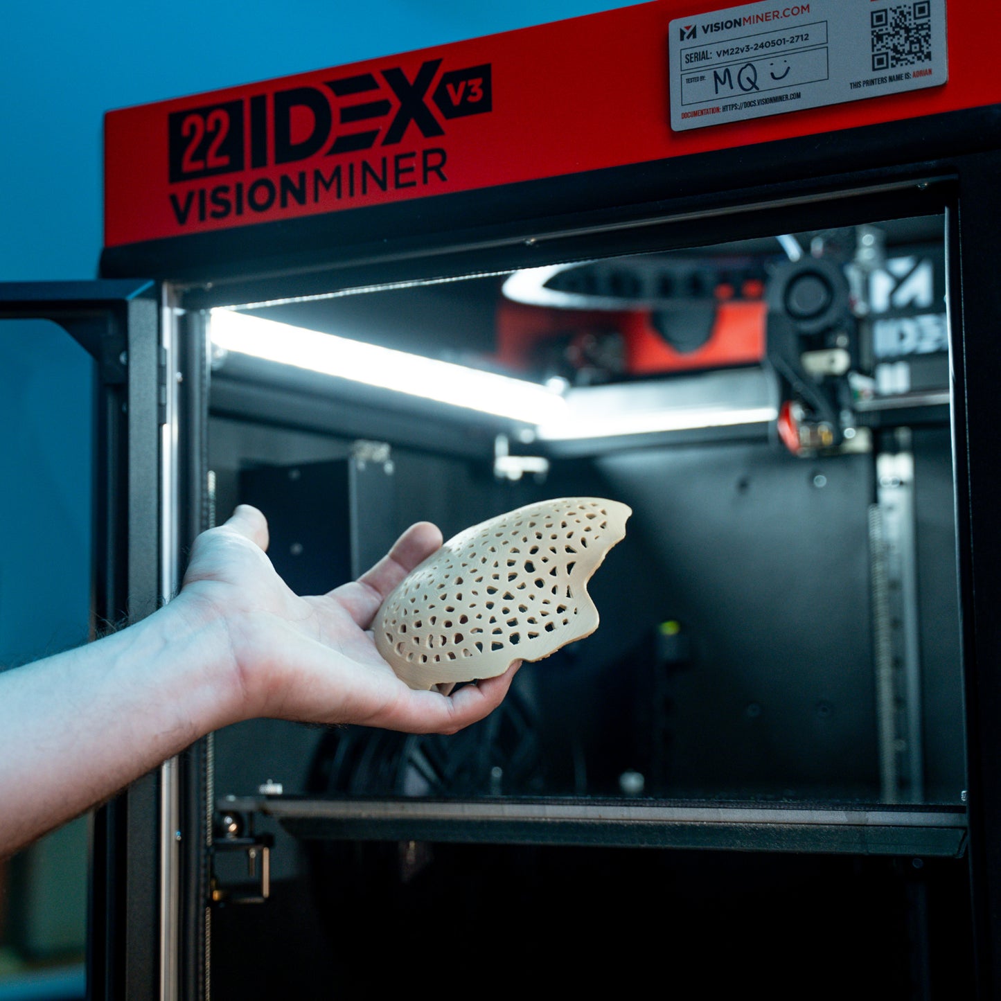 VISION MINER 22 IDEX V3 High-Temp Industrial Grade FDM 3D Printer 22IDEXV3