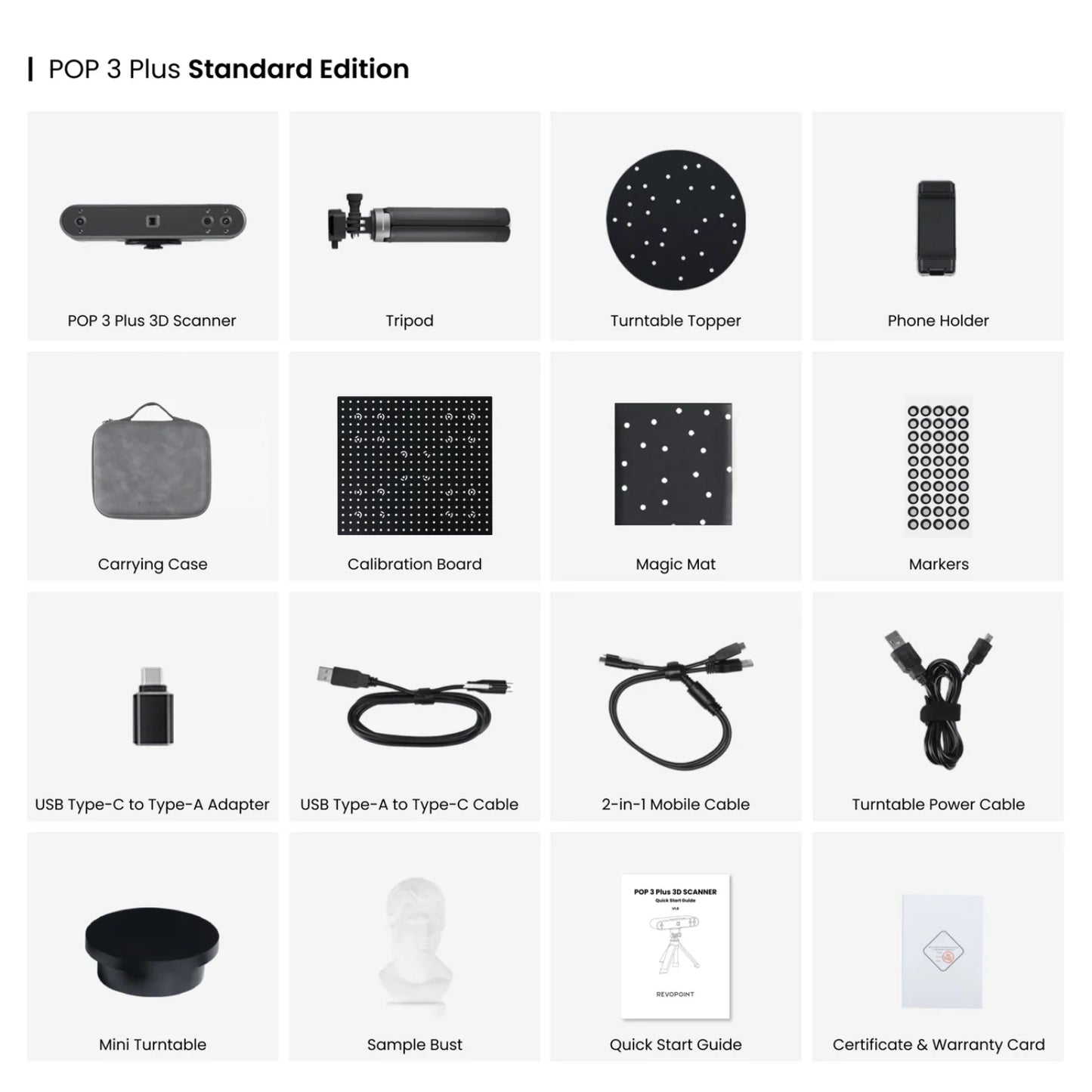 Revopoint POP 3 Plus Standard Edition 3D Scanner POP3 PLUS-STANDARD