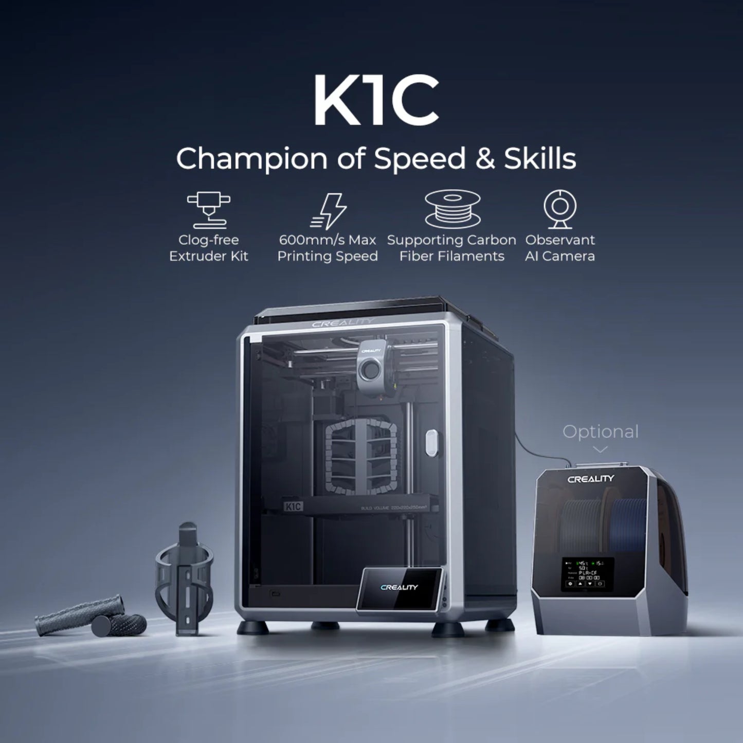 Creality K1C High-Speed FDM 3D Printer 1001060030