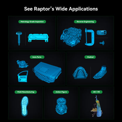 Creality CR-Scan Raptor Metrology-Grade Handheld 3D Scanner