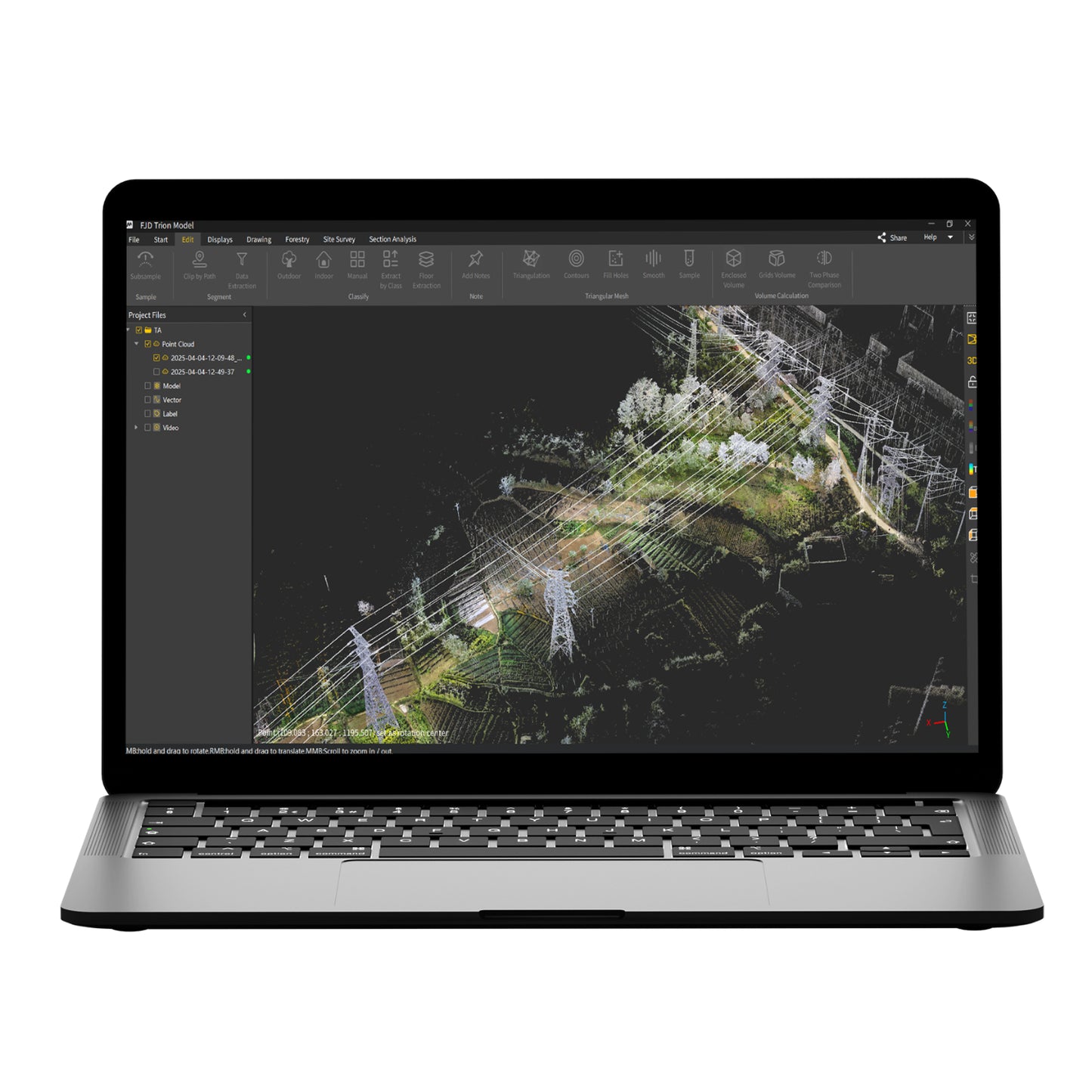 FJD Trion Model Forestry Module – LiDAR Forestry Analysis Software