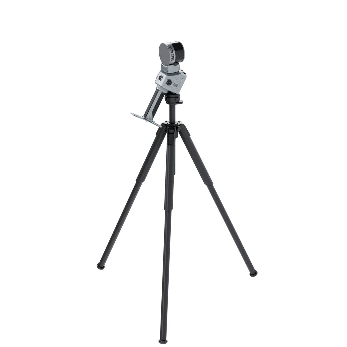 FJD trion T1 with a silver and black camera head and eyepiece, shown on a plain white background.