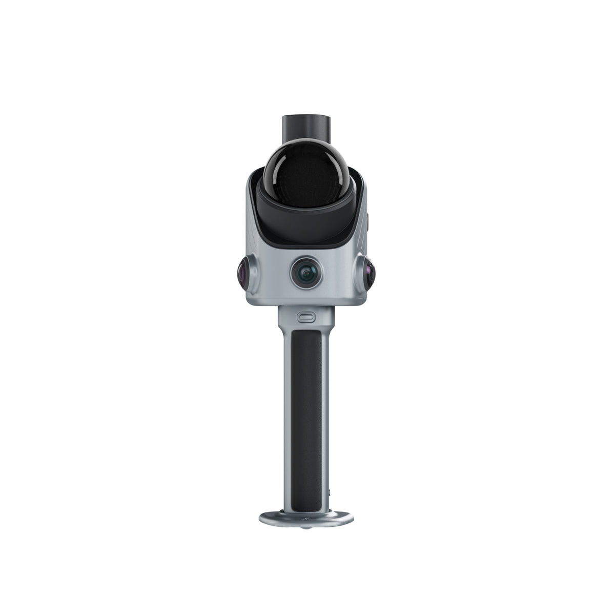 Front-side view of the FJD Trion X1 handheld LiDAR scanner with camera, LiDAR sensor and battery handle