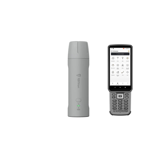 FJD Trion V4e Pro RTK GNSS receiver with E600 controller for centimeter-accurate land surveying and construction layout
