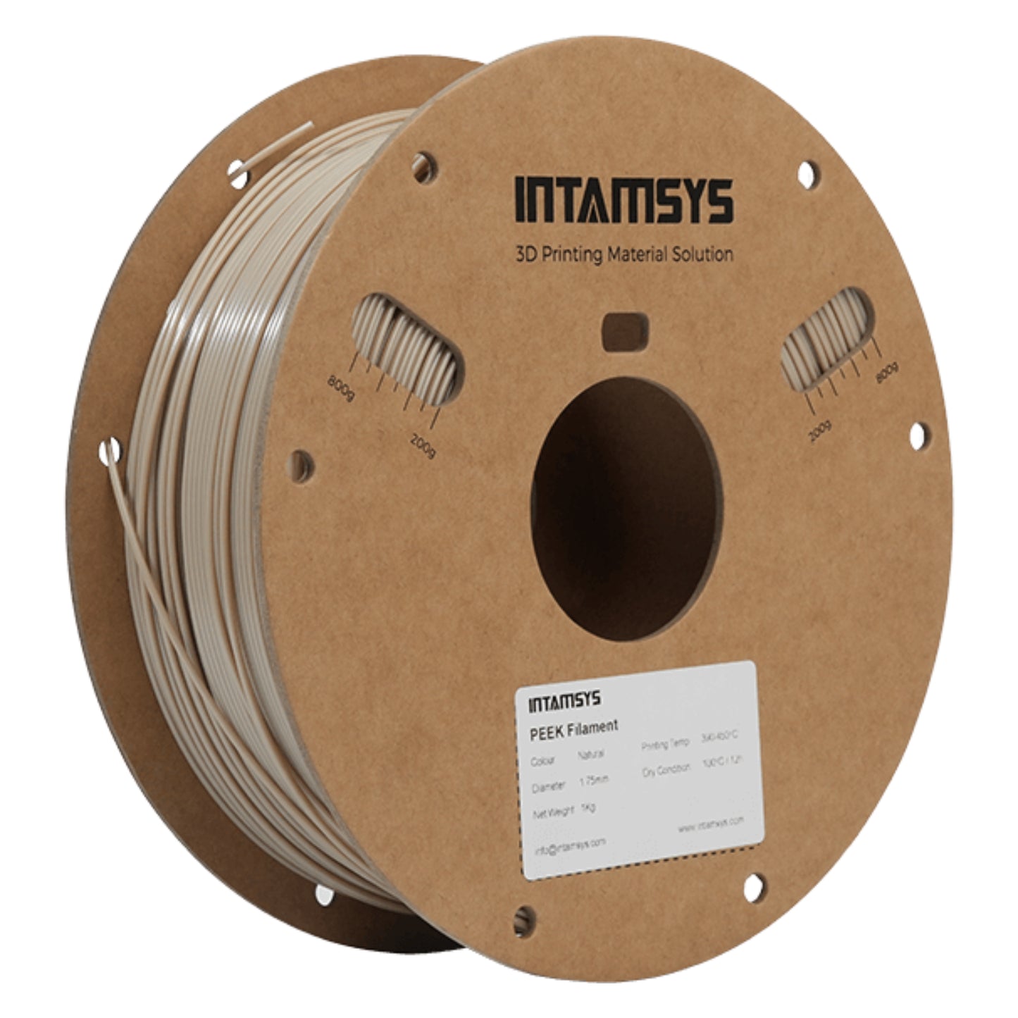 INTAMSYS PEEK Filament 1.75mm Natural