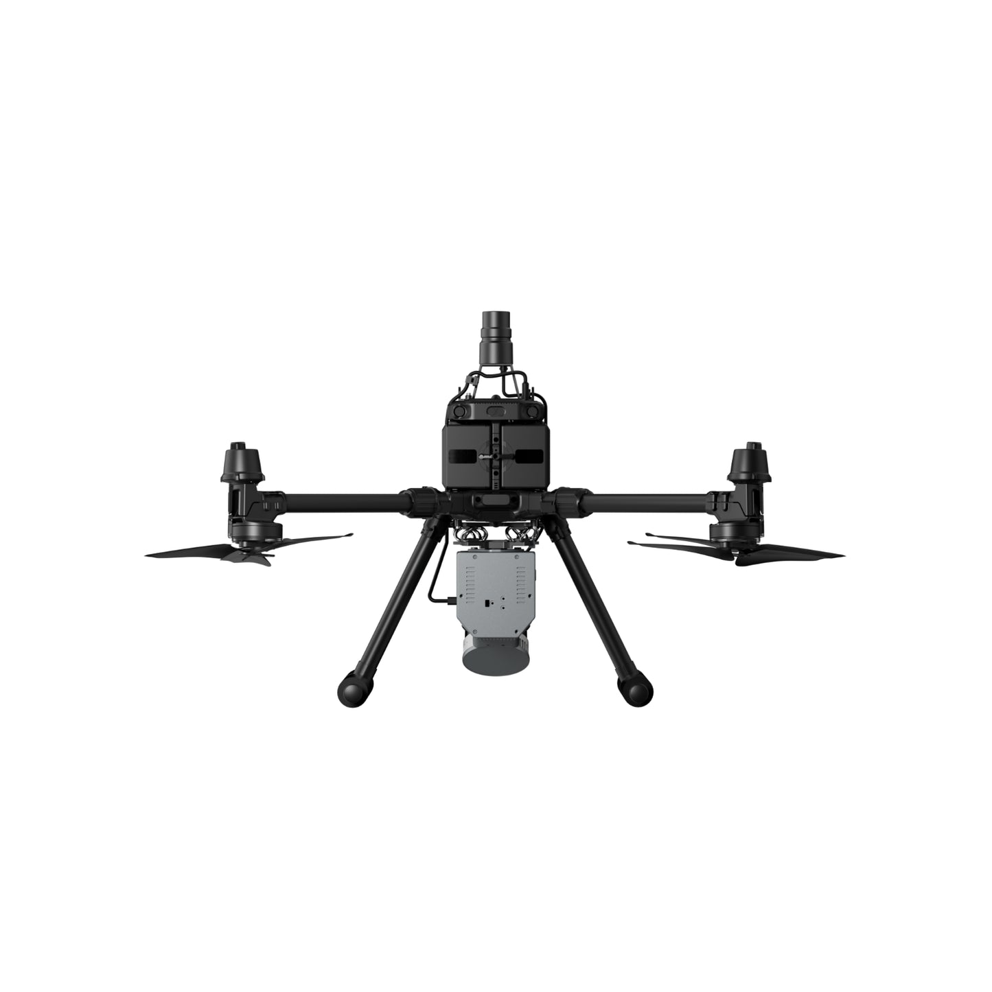 direct back view of FJ Dynamics Trion S2 Drone Mount with RTK Module – Lightweight GNSS Aerial Mapping Accessory