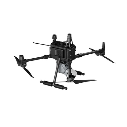 side topical view of the FJ Dynamics Trion S2 attached to DJI Drone  using the FJ Dynamics Trion S2 Drone Mount with RTK module for aerial surveying