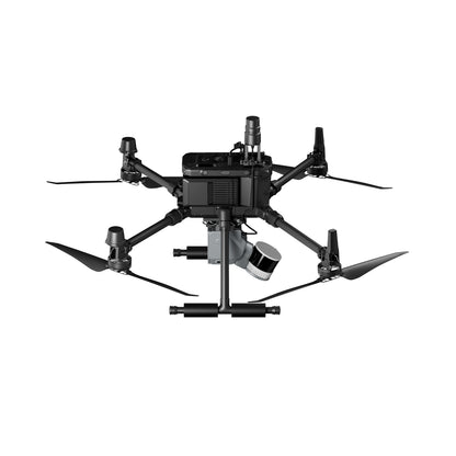 side topical flying view of FJ Dynamics Trion S2 Drone Mount with RTK Module – Lightweight GNSS Aerial Mapping Accessory