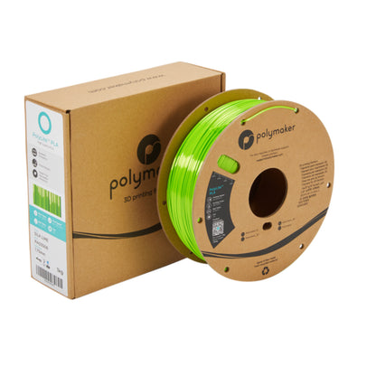 [RM-PL0375] Polymaker PolyLite PLA Filament (1.75 mm, 1 kg Spool, Silk Lime)