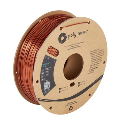 [RM-PL0372] Polymaker PolyLite PLA Filament (1.75 mm, 1 kg Spool, Silk Bronze)