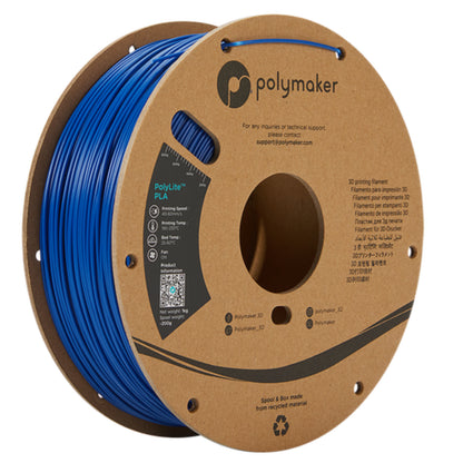 [RM-PL0230] Polymaker PolyLite PLA Filament (1.75 mm, 1 kg Spool, True Blue)