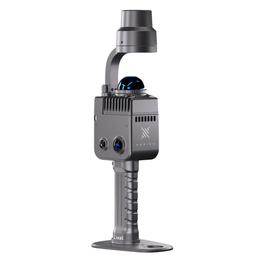 XGRIDS Lixel K1  with RTK module attached on top for centimeter-level GNSS positioning and georeferenced mobile LiDAR scanning