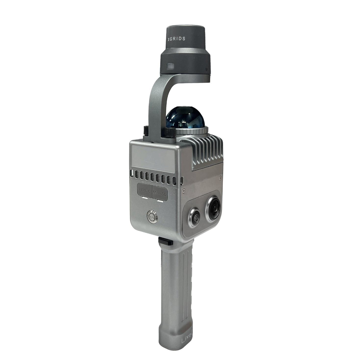 left side lateral view of XGRIDS Lixel K1 with RTK module 