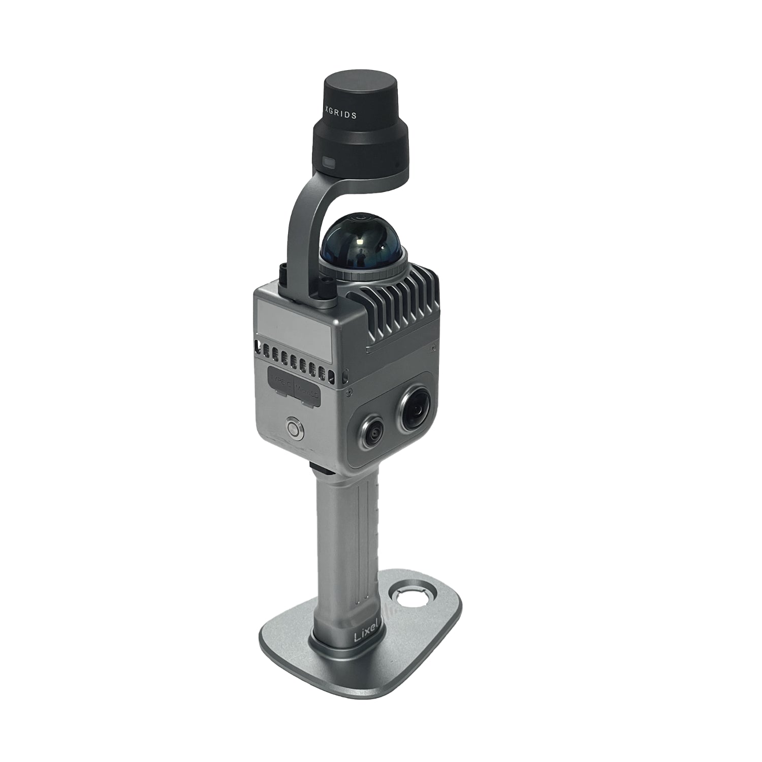 left side elevated view of XGRIDS Lixel K1 with RTK module 