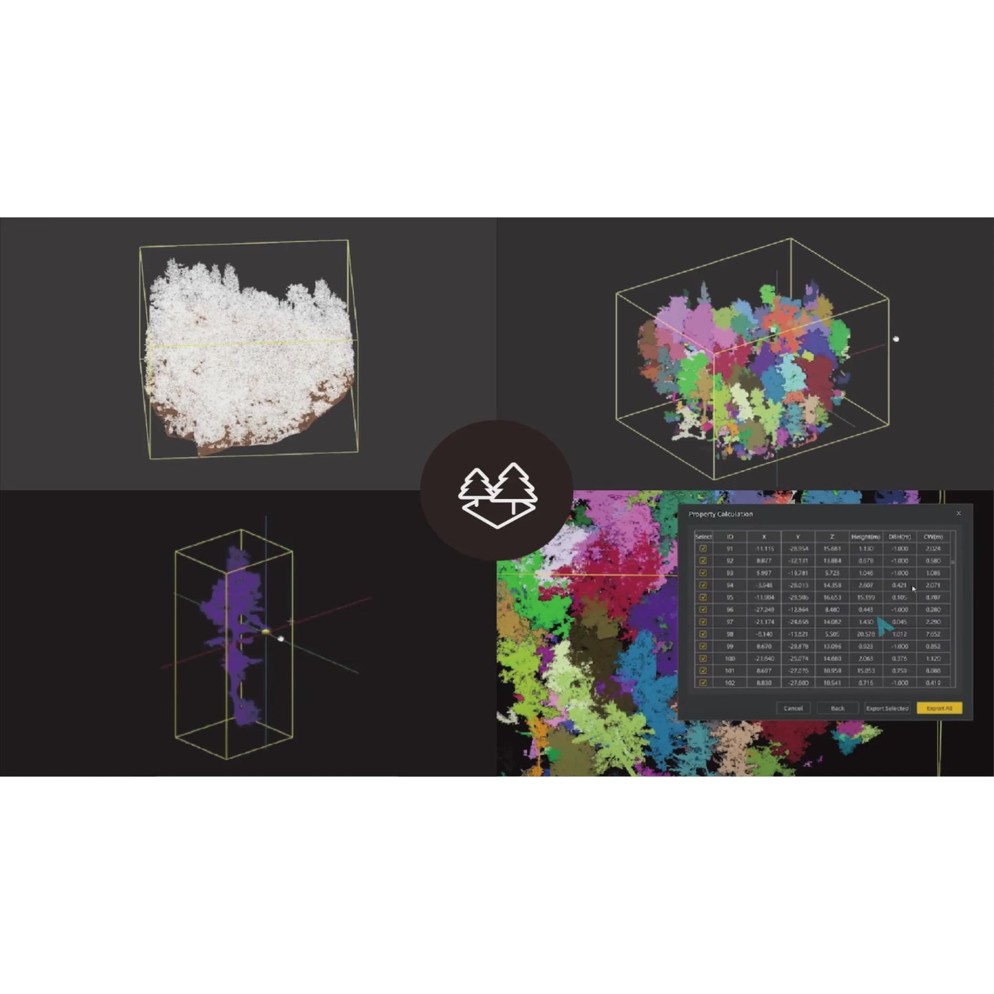 FJD Trion Model Forestry Module – LiDAR Forestry Analysis Software